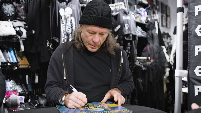 BRUCE DICKINSON Signs Copies Of The Mandrake Project At EMP Store In Dortmund, Germany; Video Recap