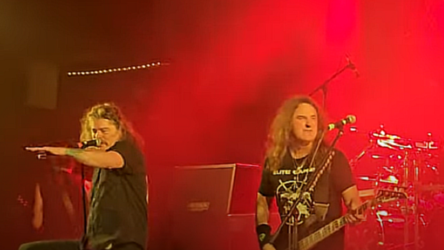 Watch Former MEGADETH Bassist DAVID ELLEFSON Perform Live With OVERKILL For The First Time (Video)