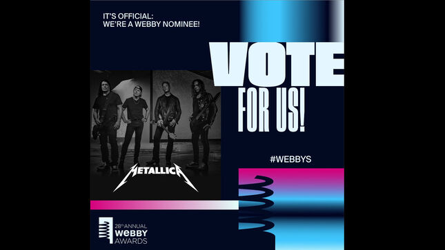 METALLICA Need Your Vote To Help Them Win A Webby Award