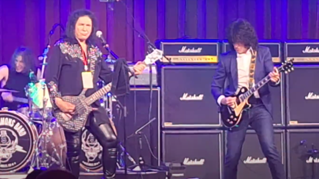 GENE SIMMONS - Fan-Filmed Video Of Ridgefield Rock & Brews Grand Opening Concert Featuring Special Appearance By KISS Guitarist TOMMY THAYER Streaming