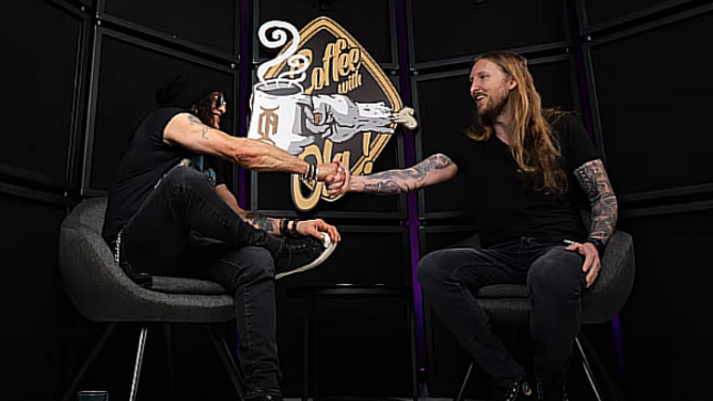 SLASH Guests On THE HAUNTED Guitarist OLA ENGLUND's "Coffee With Ola"; Video