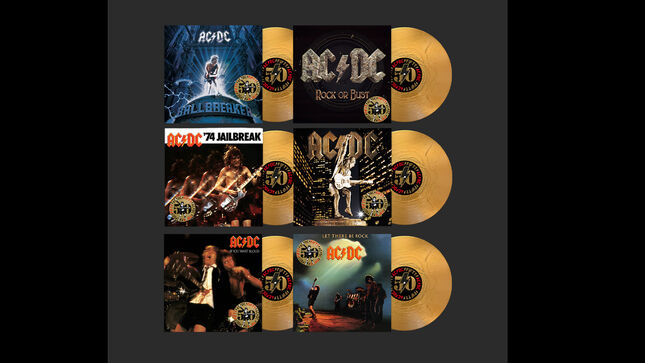 AC/DC - Next Wave Of 50th Anniversary Gold Vinyl Editions Available For Pre-Order
