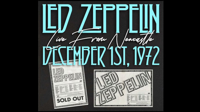 LED ZEPPELIN - Previously Unheard 1972 Concert From Newcastle, UK Surfaces Online; Audio