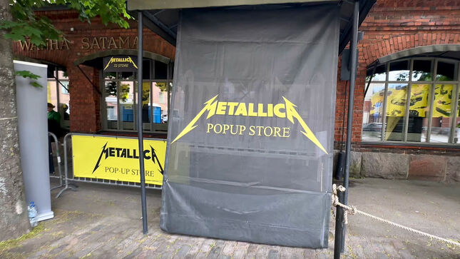 Inside METALLICA's Helsinki Pop Up Shop; Walkthrough Video Posted