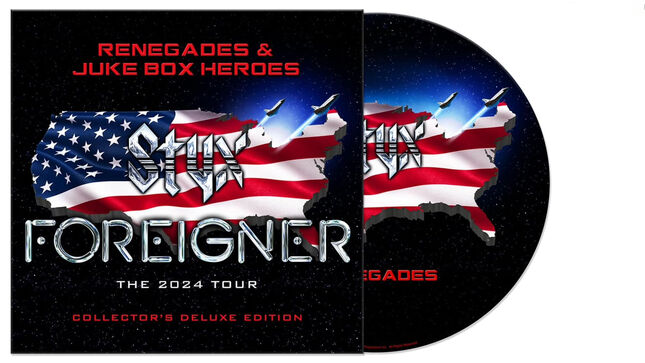 STYX And FOREIGNER Announce Tour Companion Album, Renegades & Juke Box Heroes, On Picture Disc And Limited Edition Individually Numbered Silver Vinyl