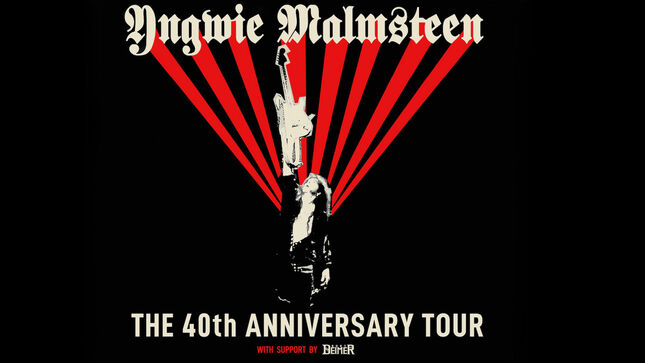 YNGWIE MALMSTEEN Announces "The 40th Anniversary" US Tour With Support From KURT DEIMER