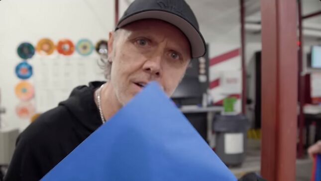 METALLICA Tours Furnace Record Pressing; Learns How To Press Vinyl; Video