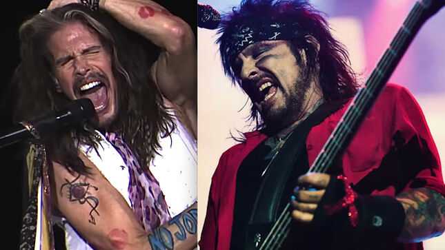 MÖTLEY CRÜE Bassist NIKKI SIXX Pays Tribute To AEROSMITH - "Their Entire Catalog Is Outstanding, But Those First Five Albums Were The Holy Grail For A Young, Future Nikki Sixx"