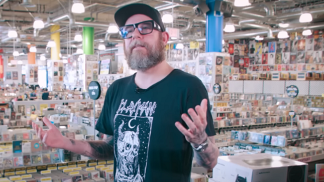 IN FLAMES Vocalist ANDERS FRIDÉN Goes Shopping At Amoeba Music; "What's In My Bag?" Video Streaming