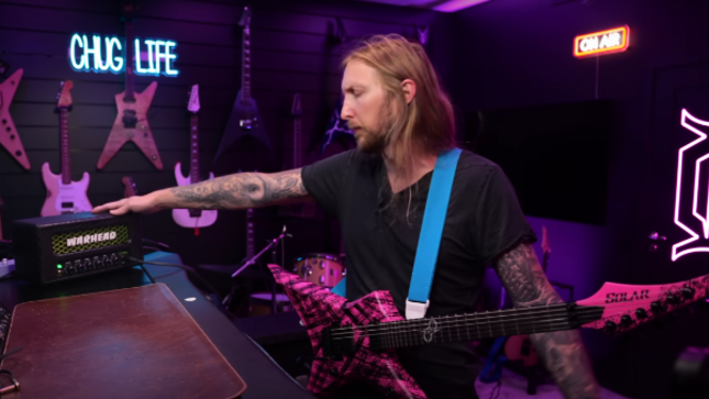 THE HAUNTED Guitarist OLA ENGLUND Test Drives New DIMEBAG DARRELL Siganture Warhead Mini-Amp (Video)