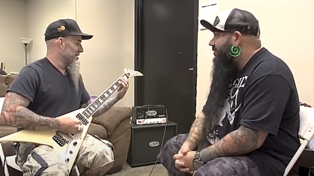 ANTHRAX Members SCOTT IAN, FRANK BELLO And CHARLIE BENANTE Play Their Favourite Riffs (Video)