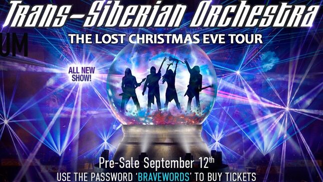 TRANS-SIBERIAN ORCHESTRA’s “The Lost Christmas Eve” Winter Tour Launches In November; BraveWords Pre-sale Available Tomorrow