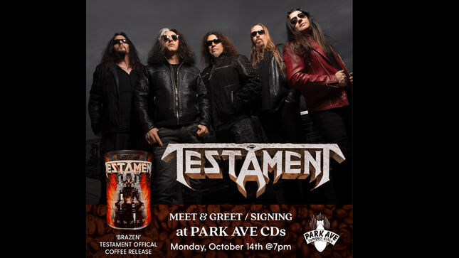 TESTAMENT Announce Free In-Store Meet & Greet Event At Park Ave CDs Orlando