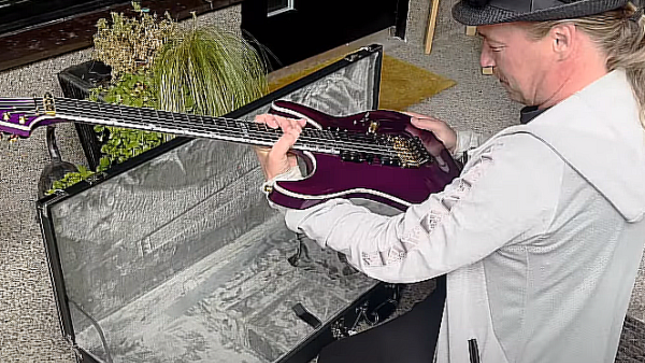 NIGHTWISH Guitarist EMPPU VUORINEN Receives New ESP EV-1 As A Surprise Gift (Video)