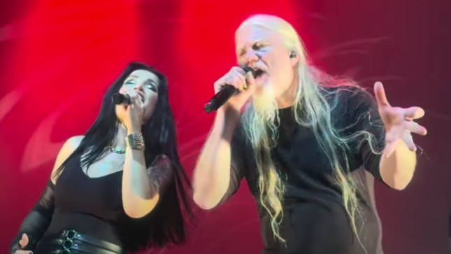 TARJA TURUNEN And MARKO HIETALA Perform NIGHTWISH Classics "Planet Hell" and "Wish I Had An Angel" In Pratteln; Fan-Filmed Video