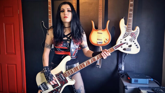 MERCYFUL FATE Bassist BECKY BALDWIN Performs "Satan's Fall" In New Playthrough Video