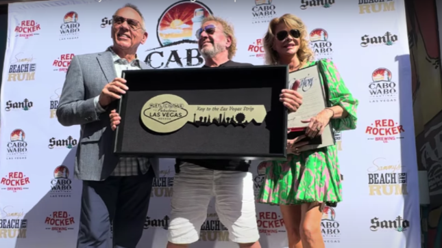 SAMMY HAGAR Receives The Key To The Las Vegas Strip (Video)