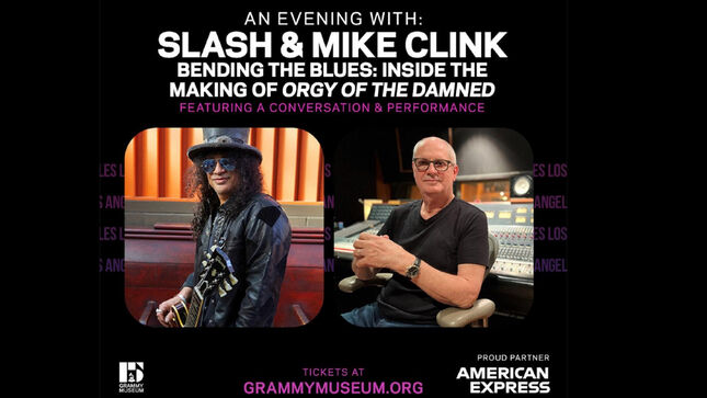 SLASH And Producer MIKE CLINK Go Inside The Making Of Orgy Of The Damned Album, Live At The Grammy Museum; Video