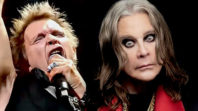 BILLY IDOL Saw BLACK SABBATH A Month Before They Released Their Debut Album - "I Was Right In The Front Row And The Tassels Of OZZY's Coat Were Touching Me"