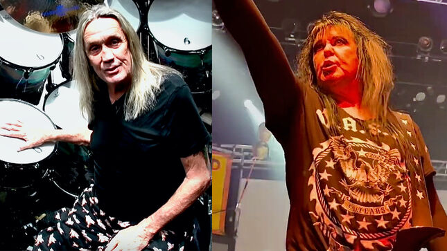 W.A.S.P.'s BLACKIE LAWLESS Honours IRON MAIDEN's NICKO McBRAIN - 