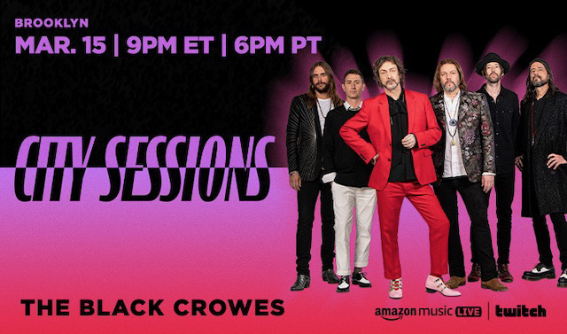 THE BLACK CROWES Amazon Music Announces New City Sessions