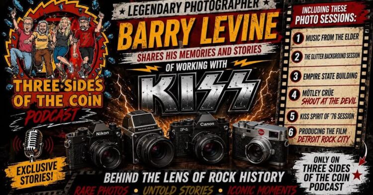 Photography Legend BARRY LEVINE Shares KISS Stories And Memories On Three Sides Of The Coin Podcast; Video