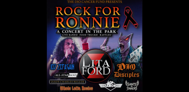 RONNIE JAMES DIO – New DIO DISCIPLES Lineup, LITA FORD And LED ZEPAGAIN Head Up Annual “Rock For Ronnie” Concert In The Park